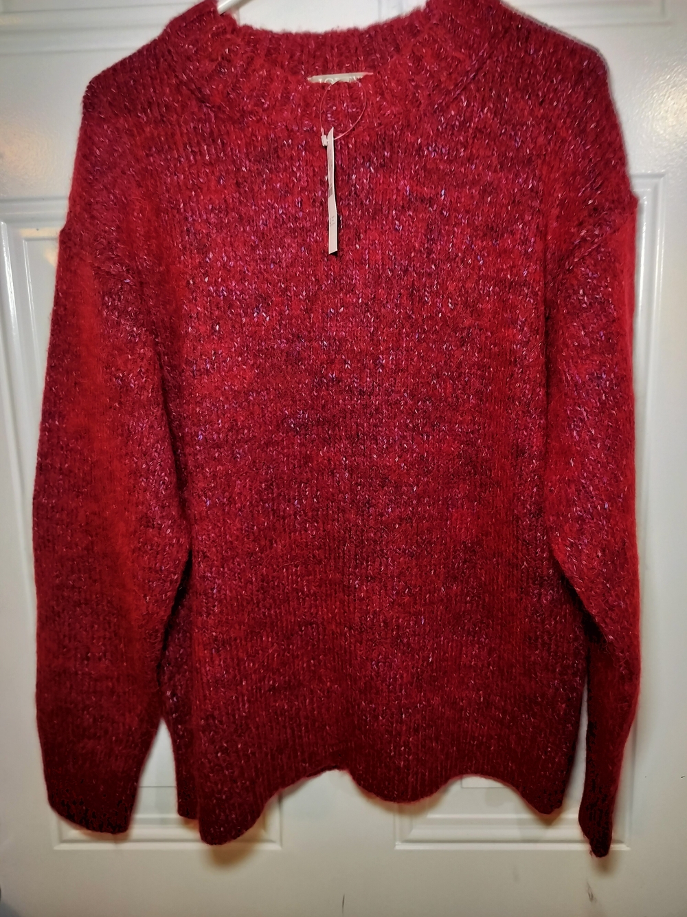 J. Crew Red Crewneck Sweater
